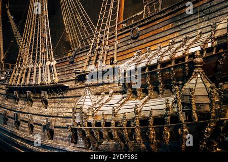 Das berühmte Schiff namens Vasa in Stockholm Stockfoto