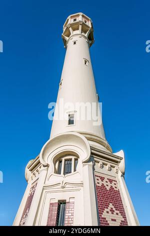 Hoge vuurtoren van Heist, Leuchtturm an der Nordseeküste in Knokke-Heist, Westflandern, Belgien Stockfoto