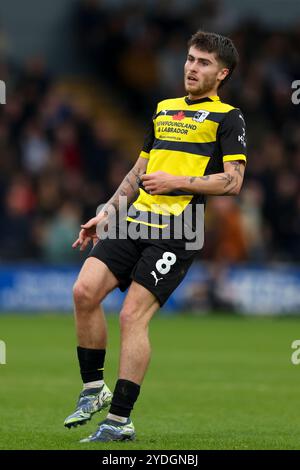 Kian Spence of Barrow AFC während des Spiels der Sky Bet League 2 zwischen Bromley und Barrow in der Hayes Lane, Bromley am Samstag, den 26. Oktober 2024. (Foto: Tom West | MI News) Credit: MI News & Sport /Alamy Live News Stockfoto