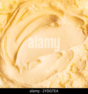 Mangofeis-Textur als Hintergrund. Tropische Früchte Frosen Dessert Nahaufnahme, hohe Auflösung. Stockfoto