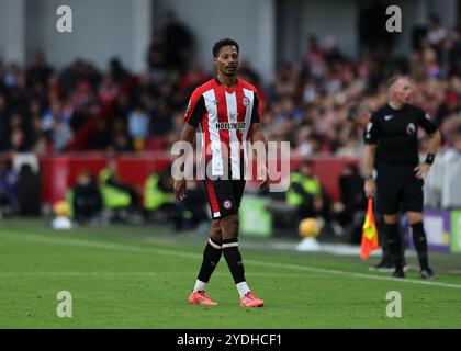 Oktober 2024; Gtech Community Stadium, Brentford, London, England; Premier League Football, Brentford gegen Ipswich Town; Ethan Pinnock aus Brentford Stockfoto