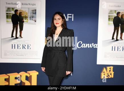HOLLYWOOD, KALIFORNIEN - 25. OKTOBER: Michelle Dockery nimmt an der Weltpremiere von 'Here' während des AFI Festivals 2024 im TCL Chinese Theater Teil Stockfoto
