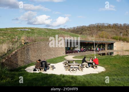 Gloucester Services, M5 Autobahndienste, die beliebten M5 Autobahnverbindungen in Richtung Süden, Gloucestershire, England, Großbritannien Stockfoto