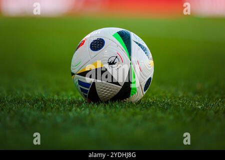 Symbolbild: Spielball GER, SC Verl vs. SV Sandhausen, Fussball, 3. Liga, 12. Spieltag, Spielzeit 2024/2025, 26.10.2024 DFL-Vorschriften verbieten die Verwendung von Fotografen als Bildsequenzen und/oder Quasi-Video. Foto: Eibner-Pressefoto/Jan Rollinger Stockfoto