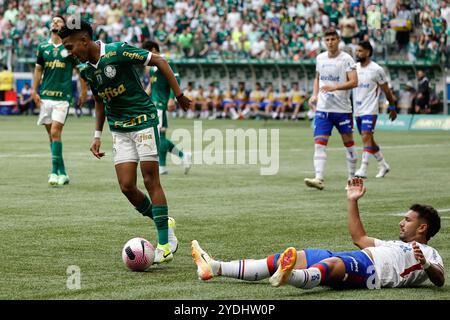 Sao Paulo, Brasilien. Oktober 2024. Spiel zwischen Palmeiras und Fortaleza für die 31. Runde der Brasilianischen Meisterschaft 2024 im Allianz Parque am Nachmittag dieses Samstagnachmittags, 26. Foto: Adriana Spaca/SPP (Adriana Spaca/SPP) Foto: SPP Sport Pressefoto. /Alamy Live News Stockfoto