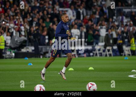 Madrid, Spanien. Oktober 2024. Real Madrid erzielte in einem neuen Jahr in der spanischen Liga im Estadio Santiago Bernabeu 0 Tore und 4 gegen den FC Barcelona. Quelle: D. Canales Carvajal/Alamy Live News Stockfoto