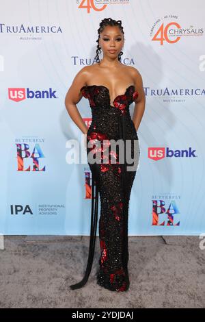 Los Angeles, ca. 26. Oktober 2024. Chloe Bailey beim Chrysalis Butterfly Ball 2024 im Peterson Automotive Museum in Los Angeles, Kalifornien am 26. Oktober 2024. Quelle: Faye Sadou/Media Punch/Alamy Live News Stockfoto