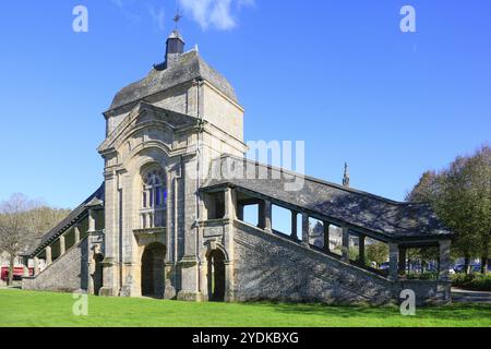 Basilika Sainte Anne aus dem 19. Jahrhundert, zweitgrößte Wallfahrtsstätte Frankreichs, Sainte-Anne-d'Auray, Breton Santez-Anna-Wened, Departme Morbihan Stockfoto