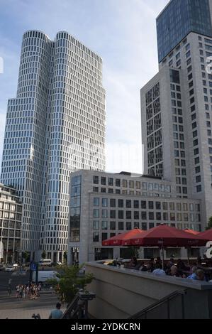 08.06.2018, Berlin, Deutschland, Europa, Blick auf den Gebäudekomplex Upper West und das Waldorf Astoria Hotel in Berlin-Charlottenburg, Europa Stockfoto