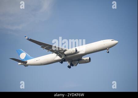 26.07.2023, Singapur, Republik Singapur, Asien, ein von Galistair Malta im Auftrag von Galistair Infinite betriebenes Frachtflugzeug des Typs Airbus A330-300 Stockfoto