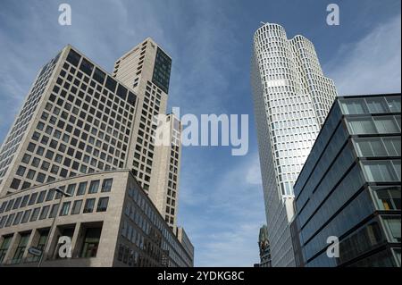 09.06.2019, Berlin, Deutschland, Europa, Blick auf den Gebäudekomplex Upper West und das Waldorf Astoria Hotel in Berlin-Charlottenburg, Europa Stockfoto