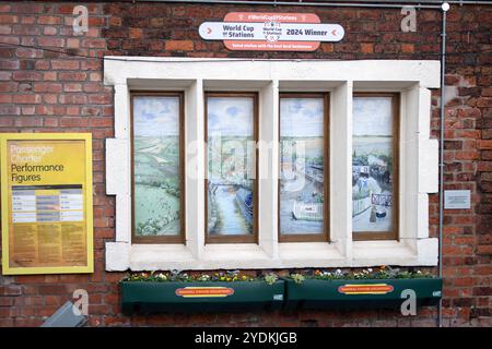 Maghull Station Gewinner des besten Bahnhofs Englands Stockfoto