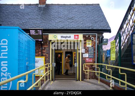 Maghull Station Gewinner des besten Bahnhofs Englands Stockfoto