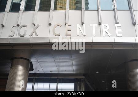 17.01.2020, Singapur, Republik Singapur, Asien, Außenansicht des Gebäudes des SGX-Zentrums, der Börse im Geschäftsviertel des Finan Stockfoto