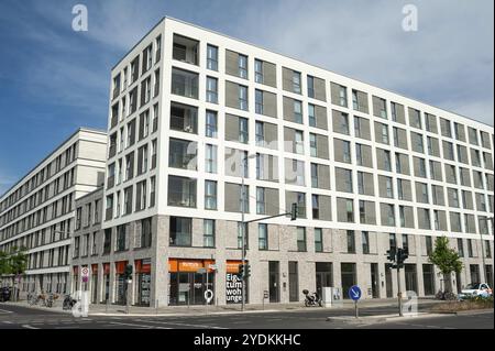 09.06.2019, Berlin, Deutschland, Europa, neues Wohn- und Geschäftshaus entlang der Heidestraße in Europa in Berlin-Moabit, Europa Stockfoto