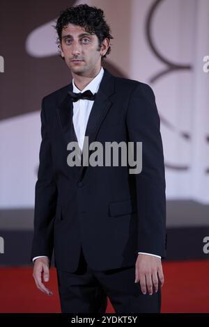 Pietro Castellitto besucht den roten Teppich „Diva Futura“ während des 81. Internationalen Filmfestivals von Venedig am 4. September 2024 im Palazzo del Cinema in Venedig. Stockfoto