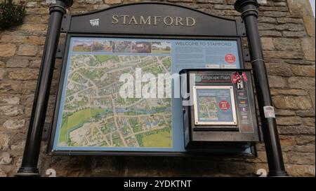 Die georgianische Marktstadt Stamford in Lincolnshire Stockfoto