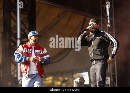 Atlanta, Usa. Oktober 2024. Methodman und Redman treten während des ONE Musicfests auf, das am 26. Oktober 2024 im Central Park in Atlanta, Georgia stattfindet. (Foto: Jay Wiggins/SIPA USA) Credit: SIPA USA/Alamy Live News Stockfoto