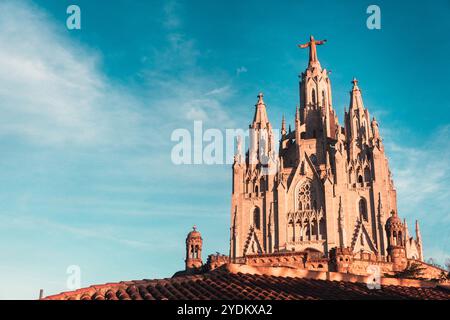 Tibidabo Barcelona Stockfoto