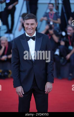 Javier Zanetti besucht den roten Teppich „Kjaerlighet“ während des 81. Internationalen Filmfestivals von Venedig am 6. September 2024 im Palazzo del Cinema in Venedig. Stockfoto