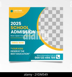 Beiträge in sozialen Medien und Vorlagen für instagram-Beiträge Stock Vektor