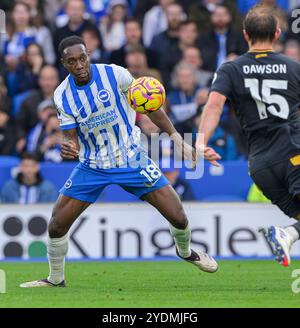 Brighton, Großbritannien. Oktober 2024. Brighton, England - 26. Oktober: Brighton & Hove Albion's Danny Welbeck während des Spiels der Premier League 2024/25 zwischen Brighton und Hove Albion gegen Wolverhampton Wanderers im Amex Stadium am 26. Oktober 2024 in Brighton, England. (David Horton/SPP) Credit: SPP Sport Press Photo. /Alamy Live News Stockfoto