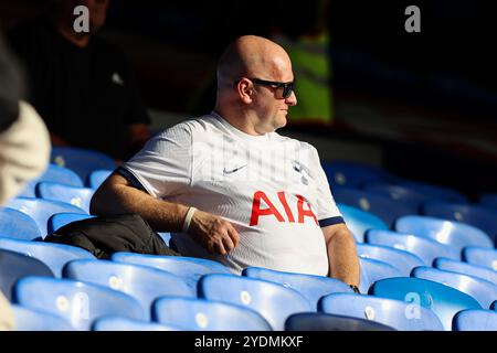 London, Großbritannien. Oktober 2024. Tottenham Hotspur Unterstützer genießen die Wintersonne vor dem Spiel Crystal Palace FC gegen Tottenham Hotspur FC English Premier League im Selhurst Park, London, England, Großbritannien am 27. Oktober 2024 Credit: Every Second Media/Alamy Live News Stockfoto