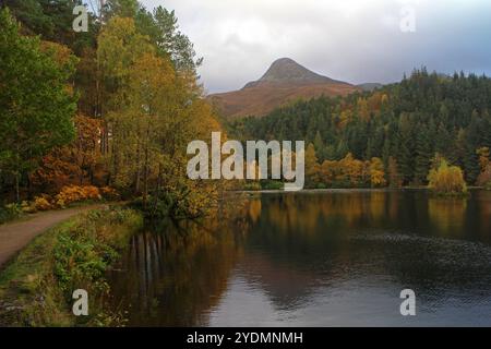 Herbst in Loch Lochan, Glencoe Stockfoto