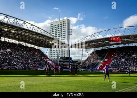 UTRECHT, Niederlande. Oktober 2024. Fußball, Galgenwaard-Stadion, niederländische eredivisie, Saison 2024/2025, während des Spiels Utrecht - Feyenoord, Stadiumübersicht Credit: Pro Shots/Alamy Live News Stockfoto