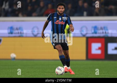 Bergamo, Italien. Oktober 2024. Ederson von Atalanta während des Spiels der Serie A im Gewiss Stadium in Bergamo. Der Bildnachweis sollte lauten: Jonathan Moscrop/Sportimage Credit: Sportimage Ltd/Alamy Live News Stockfoto