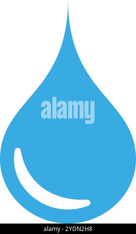 Einfaches Wassertropfensymbol. Editierbarer Vektor. Stock Vektor
