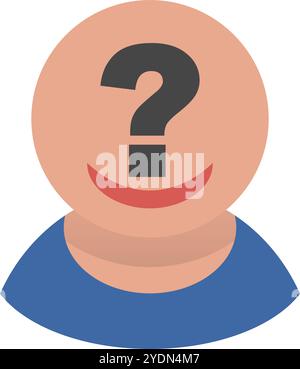 Symbol Für Mysteriöse Person. Anonymes Symbol. Editierbarer Vektor. Stock Vektor
