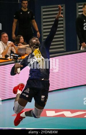 NOUMORY KEITA (RANA VERONA) während des Spiels Allianz Milano vs Rana Verona, Volleyball italienische Serie A Männer Superliga in Mailand, Italien, 27. Oktober 2024 Stockfoto