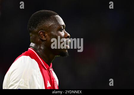 AMSTERDAM: Brian Brobbey of Ajax während des niederländischen Eredivisie-Spiels zwischen AFC Ajax Amsterdam und Willem II in der Johan Cruijff Arena am 27. Oktober 2024 in Amsterdam. ANP OLAF KRAAK Stockfoto