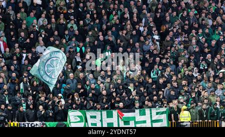 Motherwell, Schottland. 27. Oktober 2024. Celtic Fans Motherwell Vs Celtic - Scottish Premiership Credit: Raymond Davies / Alamy Live News Stockfoto