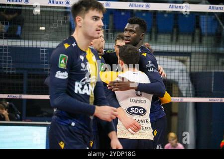 NOUMORY KEITA (RANA VERONA) während des Spiels Allianz Milano vs Rana Verona, Volleyball italienische Serie A Männer Superliga in Mailand, Italien, 27. Oktober 2024 Stockfoto