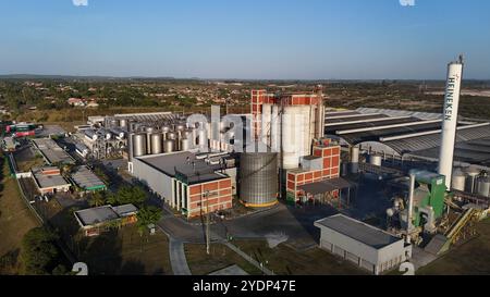 Heineken-Brauerei alagoinhas, bahia, brasilien - 25. oktober 2024: Luftaufnahme der Heineken-Brauerei in der Stadt Alagoinhas. ALAGOINHAS BAHIA BRASILIEN Copyright: XJoaxSouzax 251024JOA061 Stockfoto