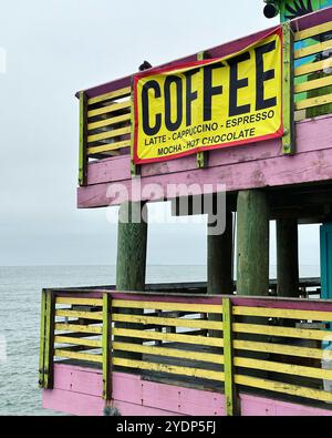 61st Street Fishing Pier, Galveston, Texas, USA, Nordamerika Stockfoto