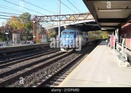 Cos Cob Station, Metro North, New Haven Line, Greenwich, Connecticut, USA Stockfoto