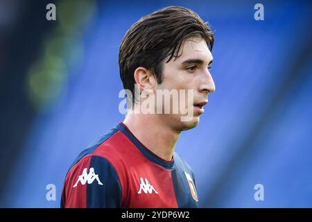 Rom, Italie. Oktober 2024. Fabio MIRETTI von Genua während des italienischen Meisterschaftsspiels Serie A zwischen SS Latium und Genua CFC am 27. Oktober 2024 im Stadio Olimpico in Rom, Italien - Foto Matthieu Mirville (M Insabato)/DPPI Credit: DPPI Media/Alamy Live News Stockfoto