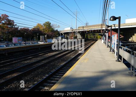 Cos Cob Station, Metro North, New Haven Line, Greenwich, Connecticut, USA Stockfoto