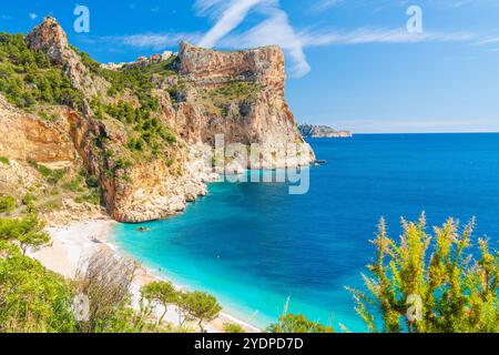 Cala del Moraig, El Poble Nou de Benitaxell, Alacant Alicante, Valencianische Gemeinschaft, Spanien Stockfoto