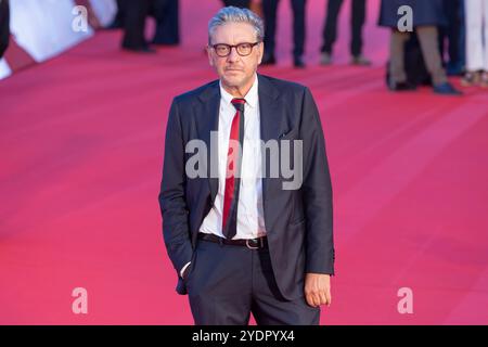 Rom, Italien. Oktober 2024. Beppi Cucciari besucht den roten Teppich der „Storia di una Notte“ während der neunzehnten Ausgabe des Rome Film fest am 26. Oktober 2024 (Foto: Matteo Nardone/Pacific Press/SIPA USA) Credit: SIPA USA/Alamy Live News Stockfoto