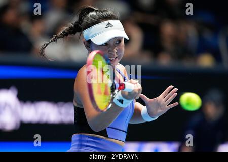 Tokio, Japan. Oktober 2024. ERI Hozumi (JPN) Tennis : Doppelfinalspiel im Ariake Colosseum während des TORAY PAN PACIFIC OPEN TENNIS 2024 in Tokio, Japan. Quelle: SportsPressJP/AFLO/Alamy Live News Stockfoto