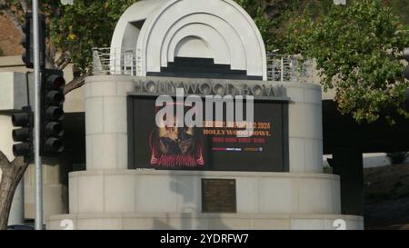 Los Angeles, Kalifornien, USA 27. Oktober 2024 Danny Elfman Concert Marquee beim Hollywood Bowl am 27. Oktober 2024 in Los Angeles, Kalifornien, USA. Foto: Barry King/Alamy Stock Photo Stockfoto