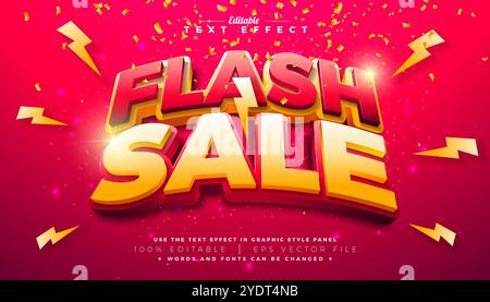 Jackpot 3D-Texteffekt Design bearbeitbarer und skalierbarer Vektor-Grafikeffekt mit Schatten- und goldweißem Typografie-Schriftzug, Casino-Münze und Stock Vektor