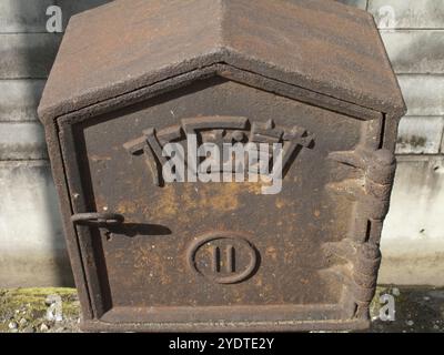 Kasten des Wasserdruckmanometers Stockfoto
