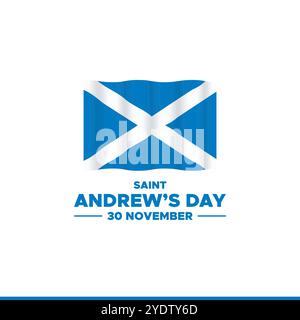 St. Andrew’s Day, 30. November, St. Andrew’s Day – Nationalfeiertag in Schottland. Vorlage für Einladung, Poster, Flyer, Banner, Flagge von Schottland Stock Vektor