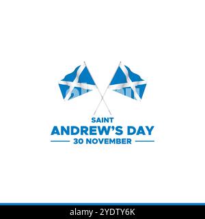 St. Andrew’s Day, 30. November, St. Andrew’s Day – Nationalfeiertag in Schottland. Vorlage für Einladung, Poster, Flyer, Banner, Flagge von Schottland Stock Vektor