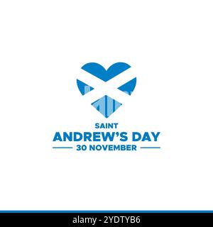 St. Andrew’s Day, 30. November, St. Andrew’s Day – Nationalfeiertag in Schottland. Vorlage für Einladung, Poster, Flyer, Banner, Flagge von Schottland Stock Vektor